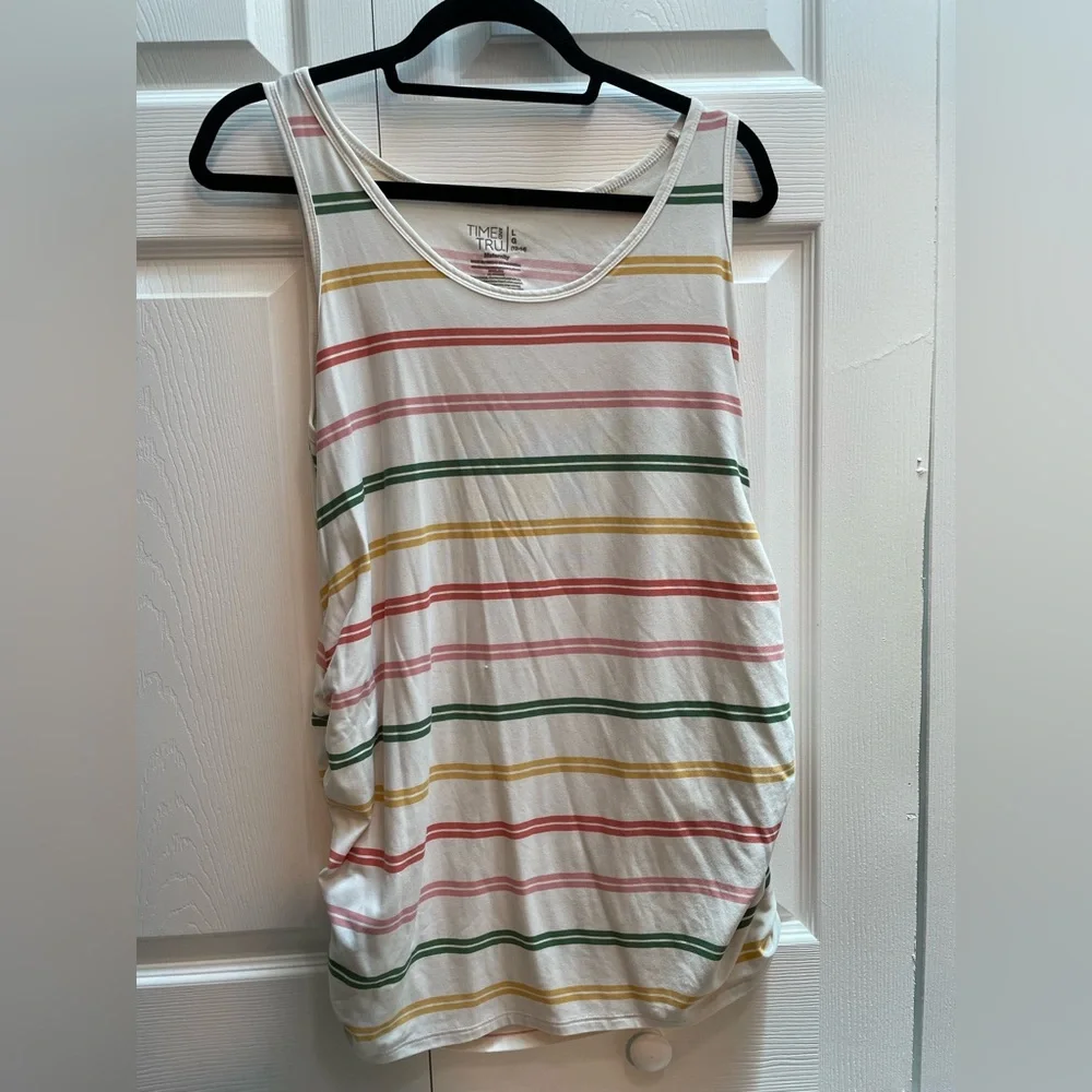 Time & Tru Maternity Stretch Tank Top Size Large - Picture 12 of 12